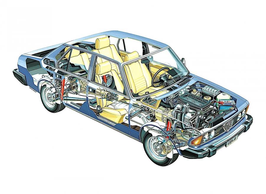 Схема Alfa Romeo Alfa 6 (119) 1979 года  (фото 4 из 25)